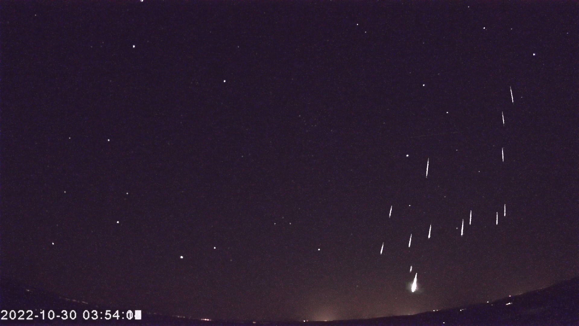Meteor Cluster from a second perspective