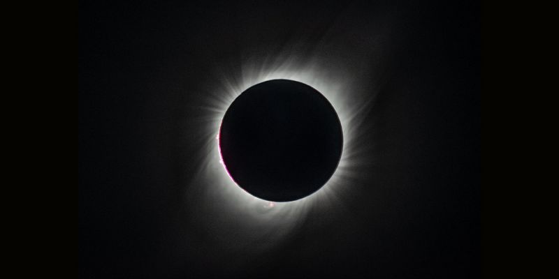 The Sun’s corona during totality from a 2019 total solar eclipse. Credit: NASA/Goddard/Rebecca Roth via Flickr