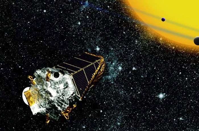Kepler spacecraft in space