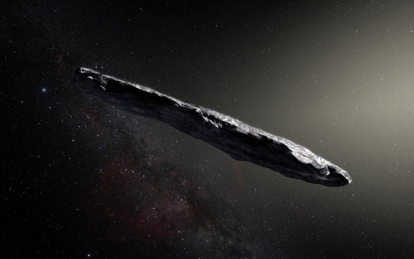 Image of the asteroid Oumuamua