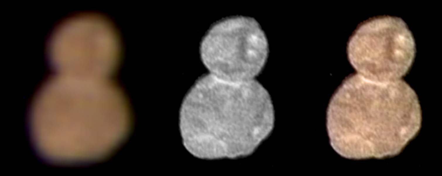 Images of Ultima Thule - shaped like two spheres merged together