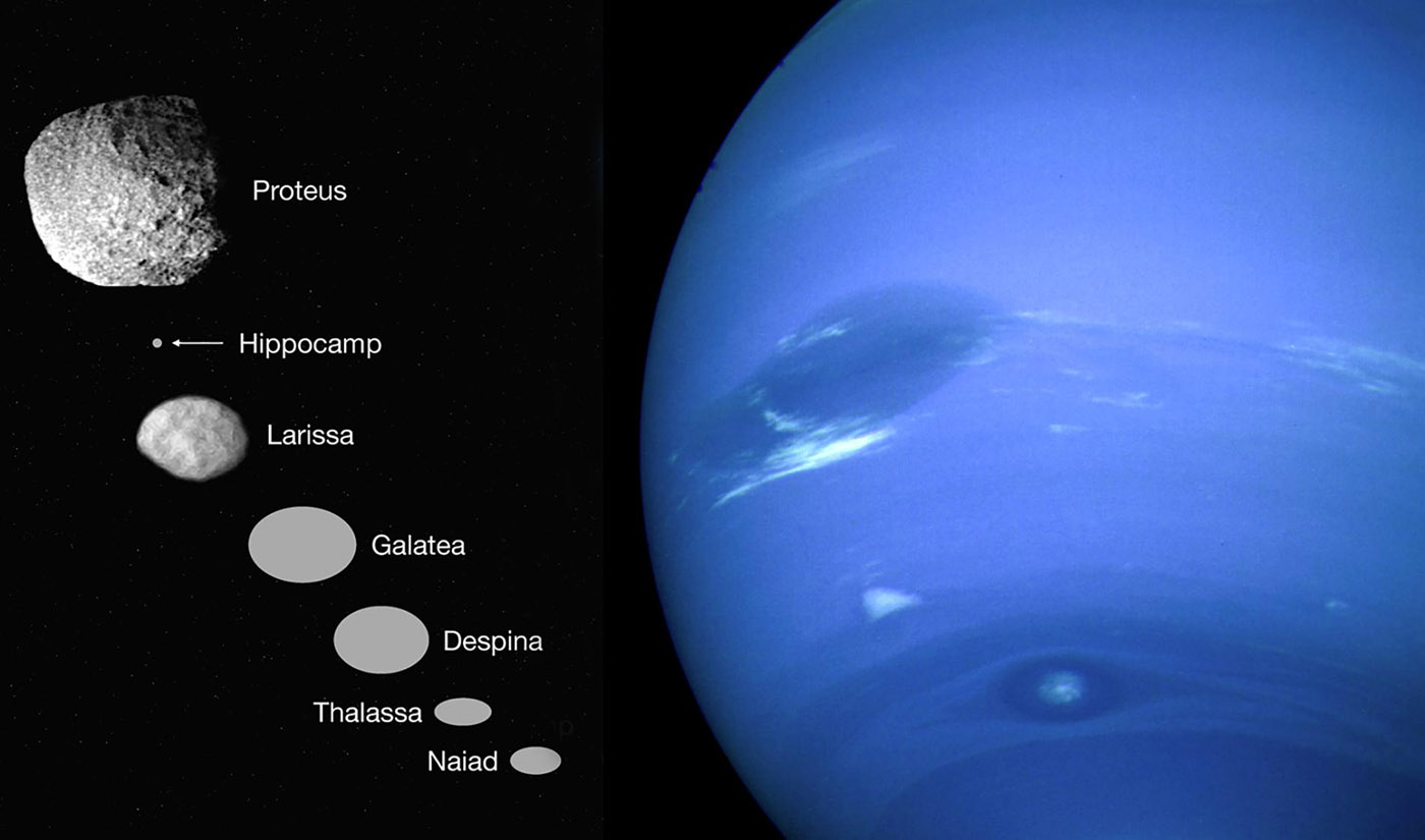 HIppocamp, Neptune, and its moons