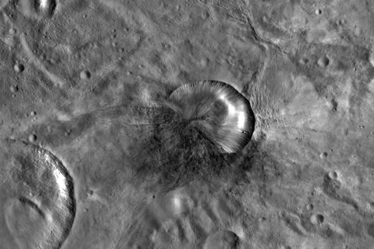 Antonia Crater on Vesta