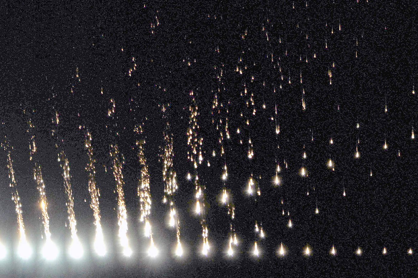 End of flight fragmentation of the Oct. 18, 2012, fireball over the San Francisco Bay Area