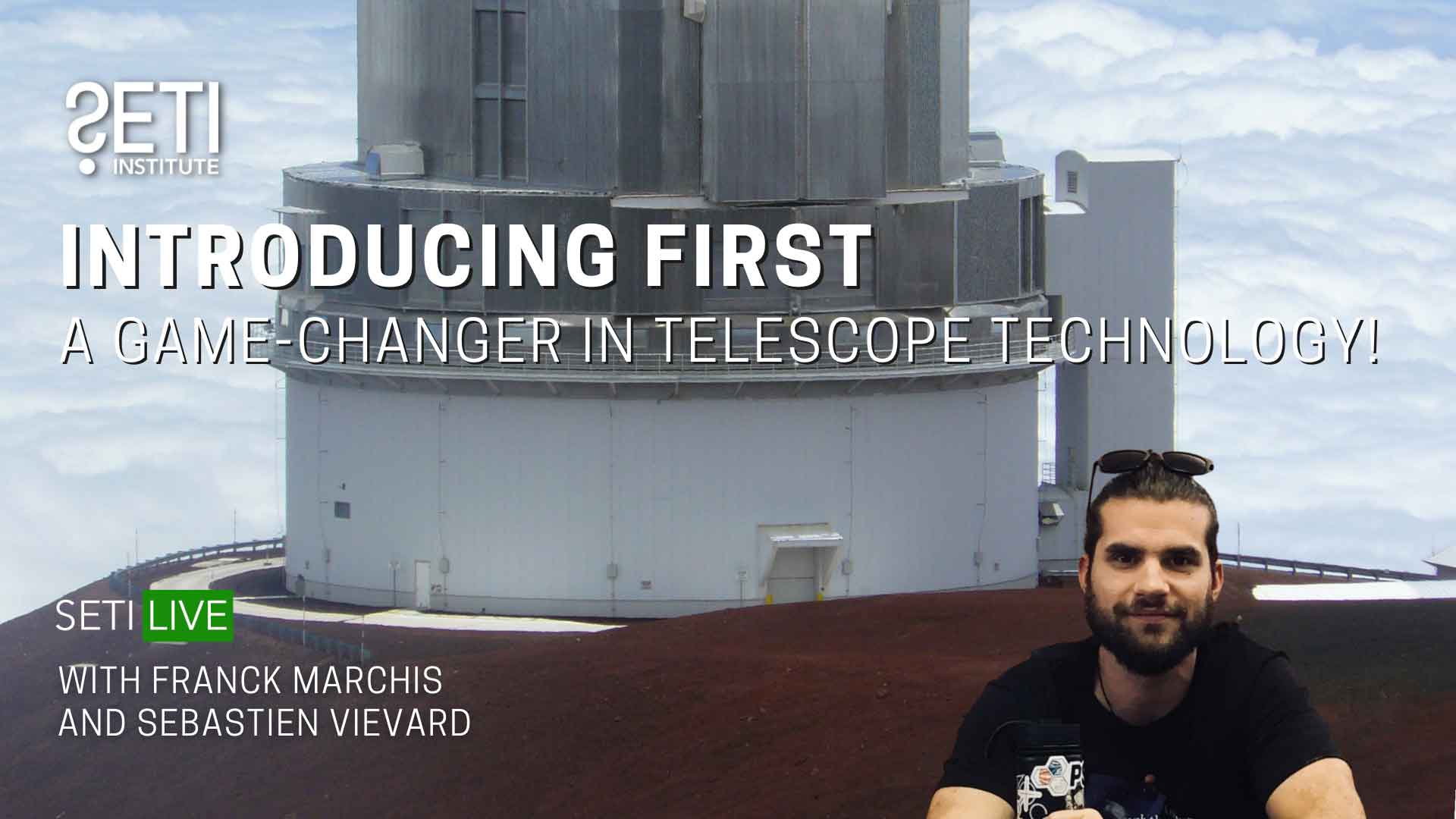 telescope with man