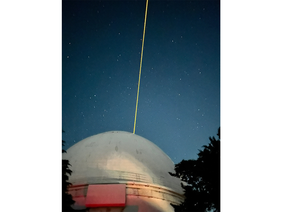 Lick Obs. 3-meter telescope adaptive optics laser system.