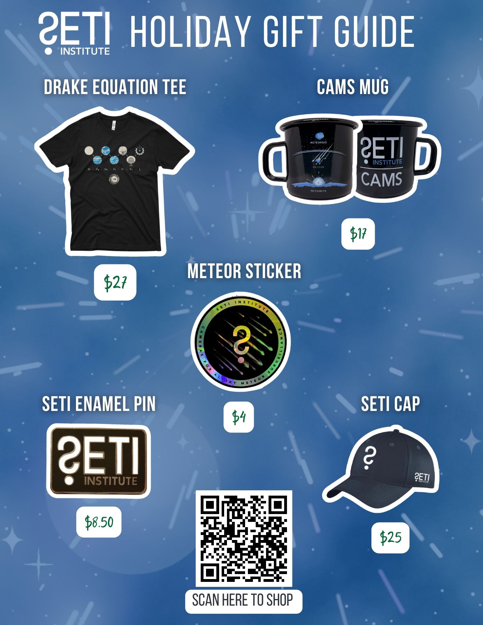 SETI Institute Holiday Gift Guide 2023