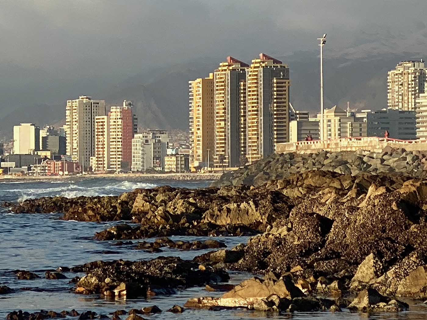 The shoreline in Antofagasta