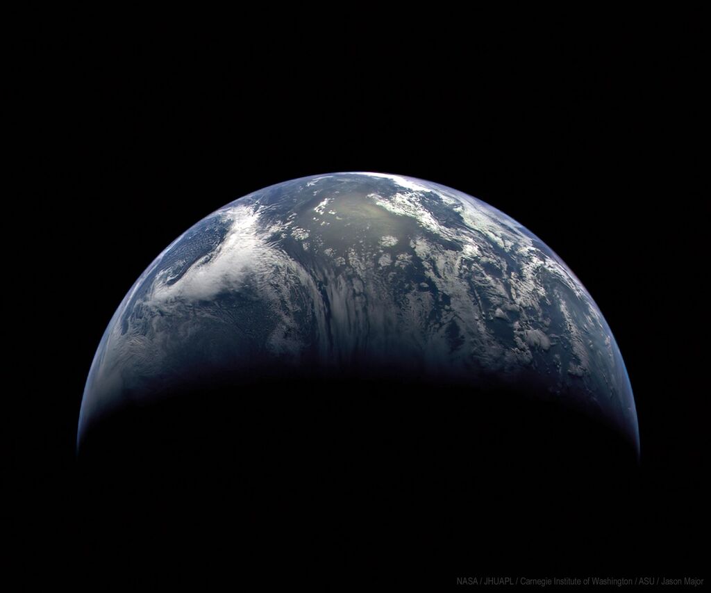 Earth via MESSENGER Sevice