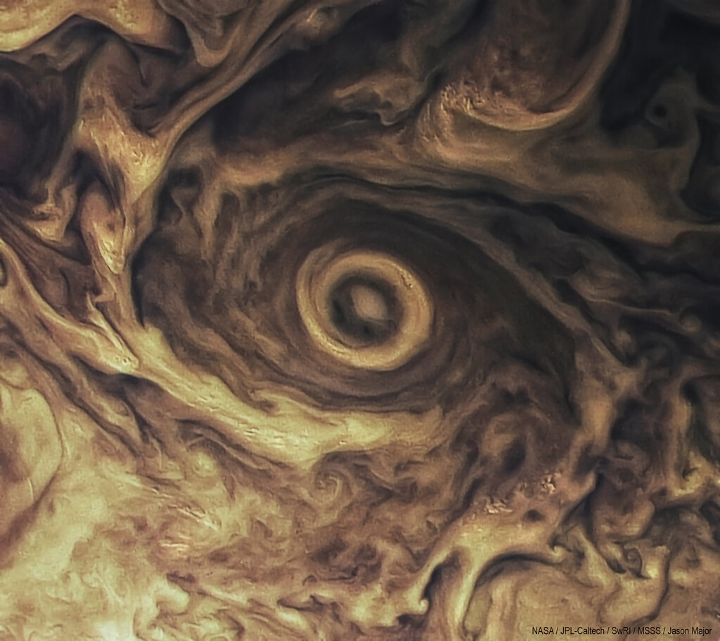 Northern Eye Storm on Jupiter