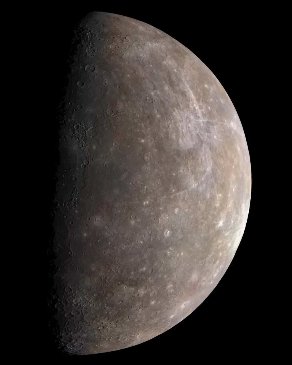 Mercury in Color from Mariner 10