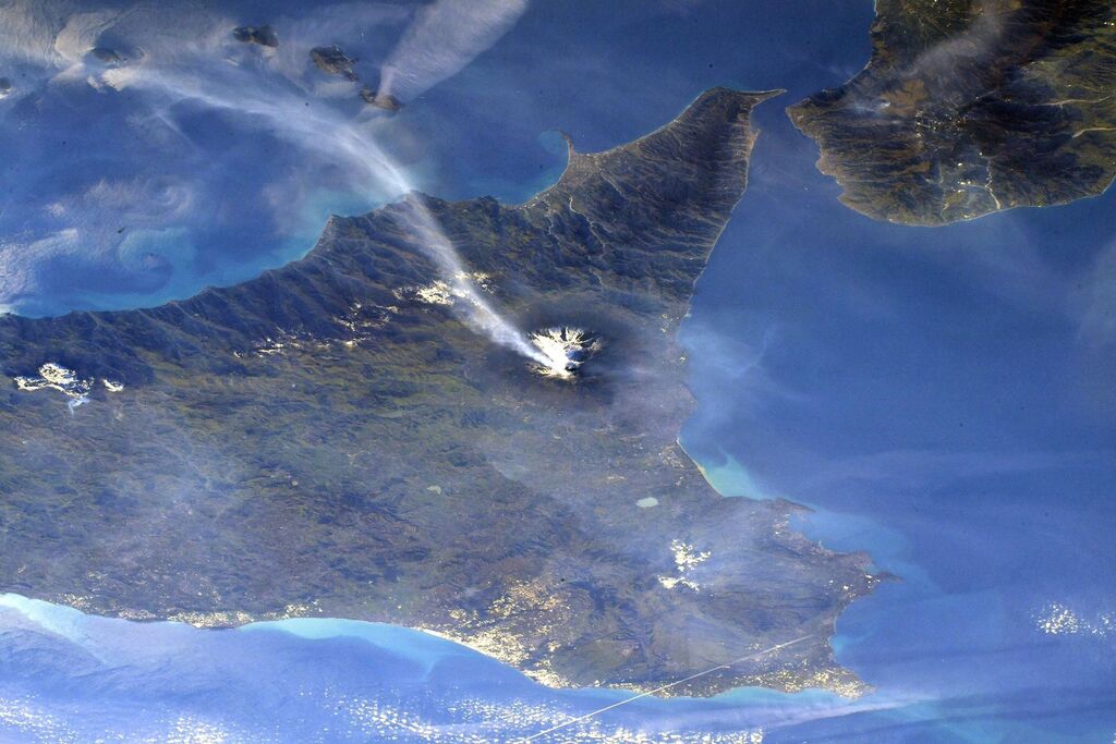 Etna from ISS