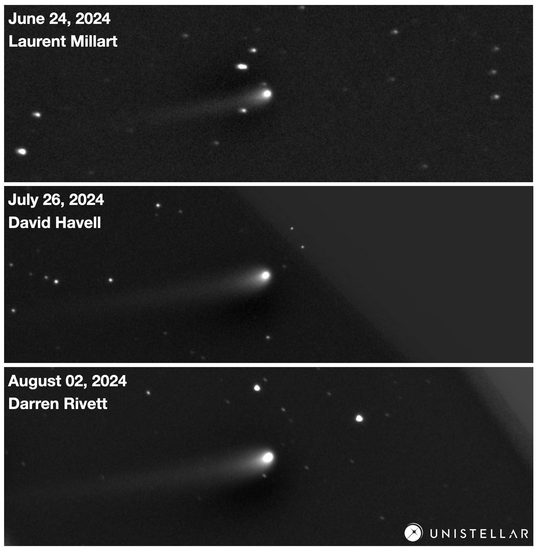 Comet C/2023 A3 throughout the summer