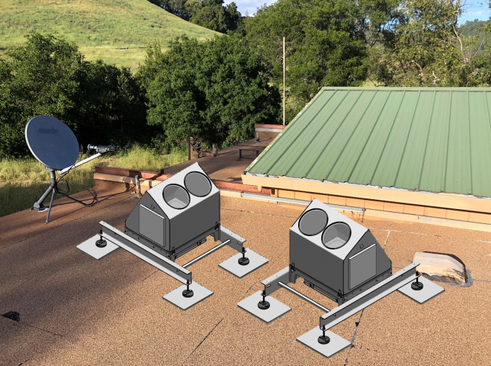 a sample on how the installation will look on the roof at RFO
