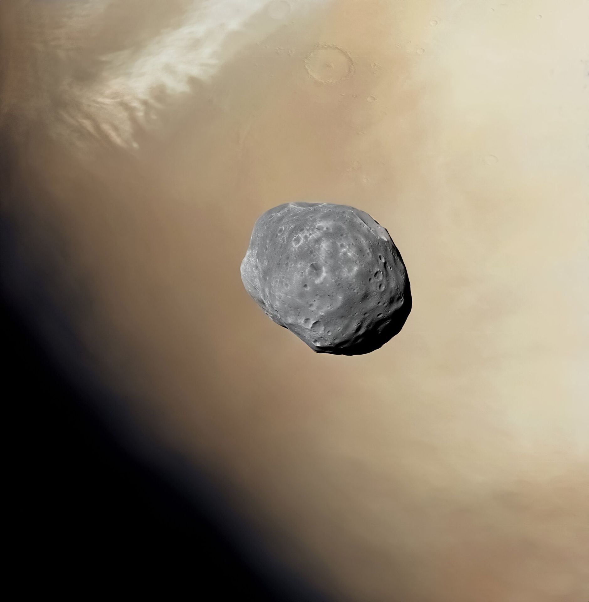 Phobos Over Mars
