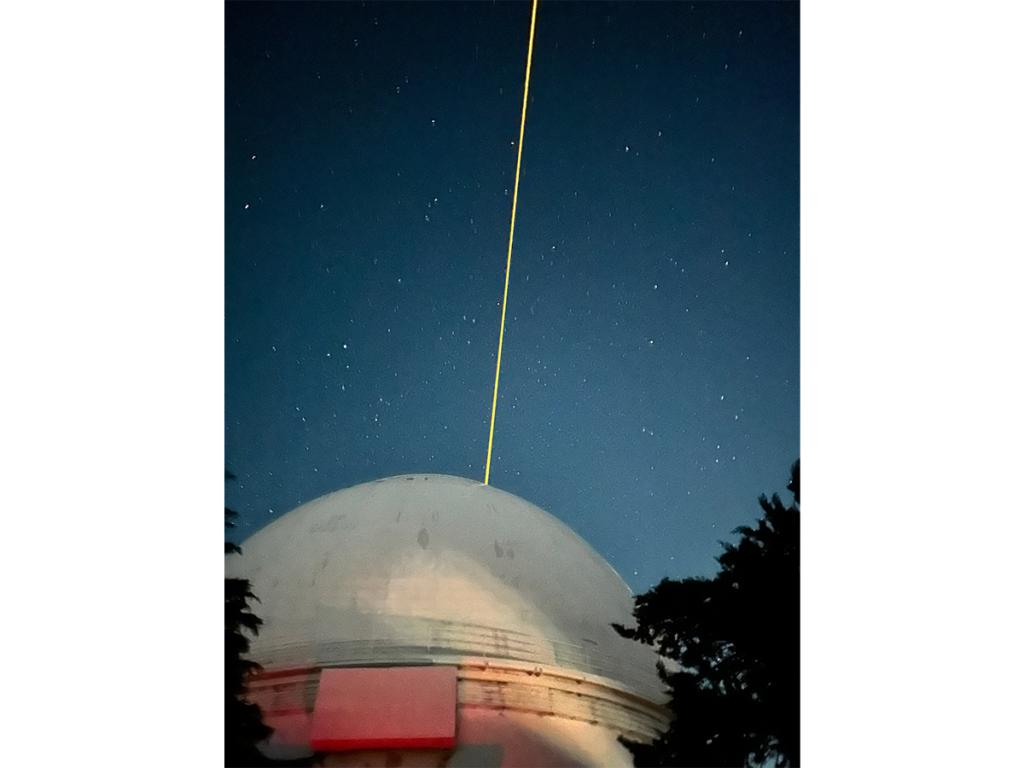 Lick Obs. 3-meter telescope adaptive optics laser system.