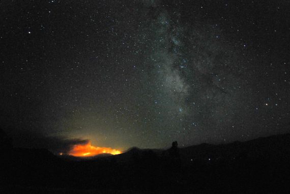 View of the Dixie fire from The Allen Telescope Array.
