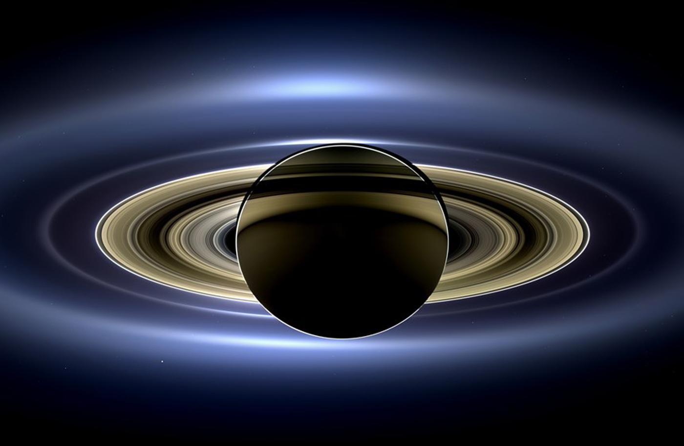 Saturn and Earth