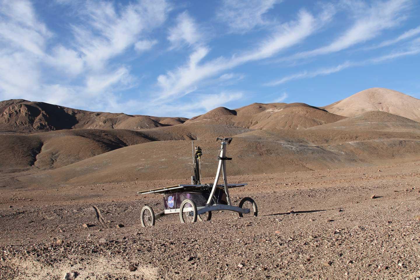 rover in Chilean desert